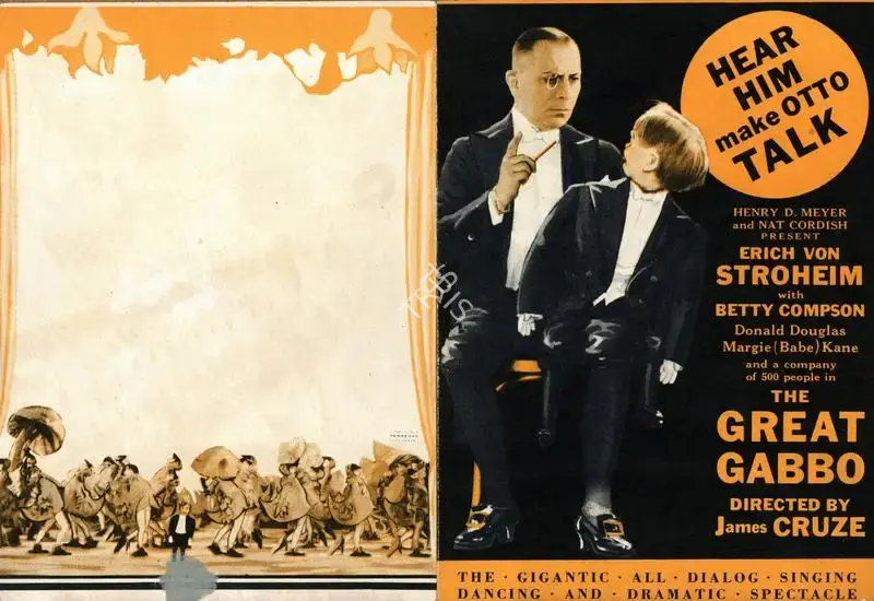 James Cruze (Producer), The Great Gabbo, 1929, Handbill