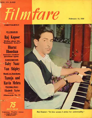 C.R. Mandy (Editor), Filmfare, 1959, Magazine