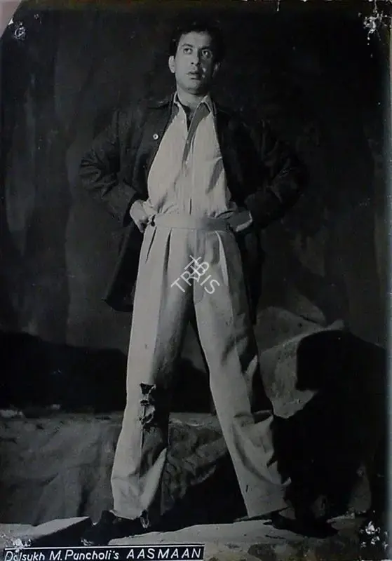 Dalsukh M. Pancholi (Director), Aasman, 1952, Lobby Card