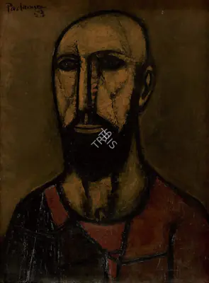 Akbar Padamsee (Artist), Prophet, 1953, Painting