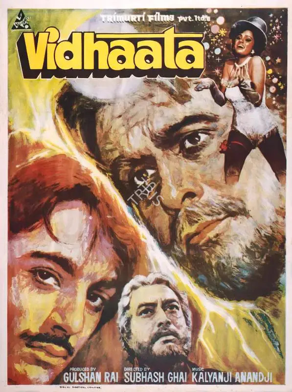 Gulshan Rai (Producer), Vidhaata, 1982, Full Sheet Poster