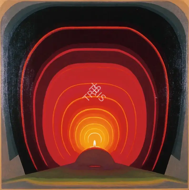 De, Biren (Artist). Light Ascending (May '97), 1997 | Painting, Os.Mum/02.12.05, 2005 · Osian's