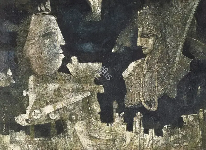 Pyne, Ganesh (Artist). The Dream Conversation, 1978 | Painting, So.Lon/30.09.25, 2025 · Sotheby's