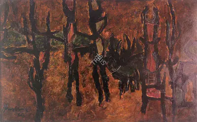 R.B. Bhaskaran (Artist), Untitled, 1964, Painting