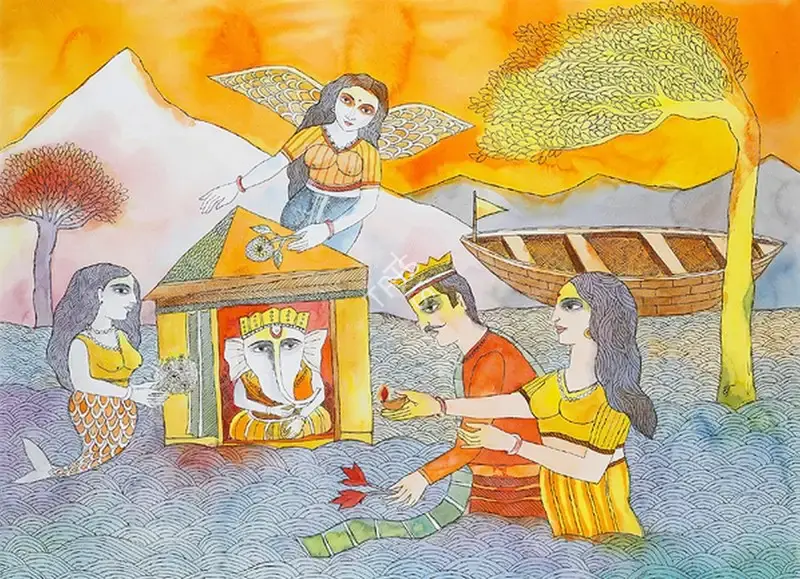 Badri Narayan (Artist), Untitled, 1993, Painting