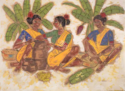 A.A. Almelkar (Artist), Untitled, Painting