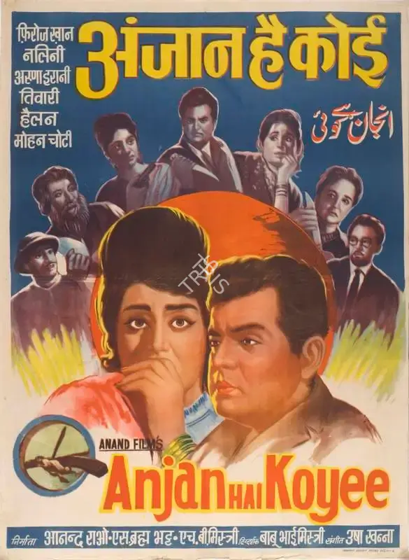 Anandrao S. Brahmabhatt (Producer), Anjan Hai Koyee, 1969, Full Sheet Poster