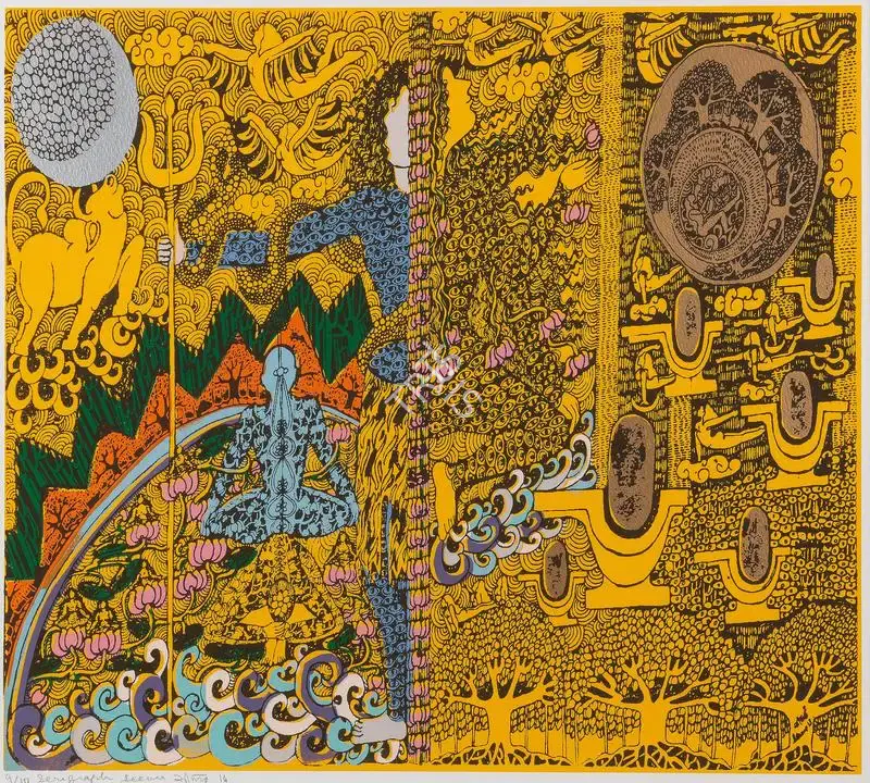 Seema Kohli (Artist), Ardhanareshwar, 2013, Graphic Art