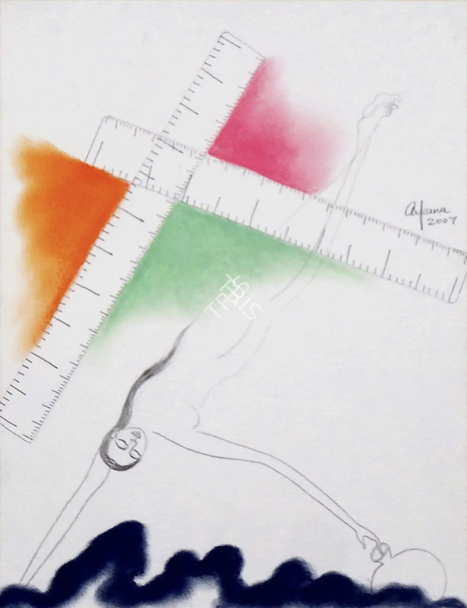 Arpana Caur (Artist), Love Beyond Measure, 2007, Drawing