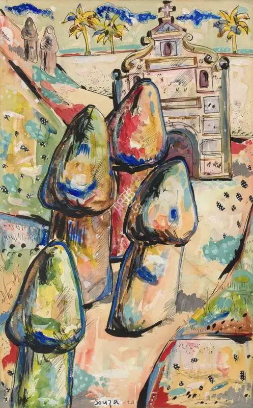 F.N. Souza (Artist), Untitled, 1948, Painting