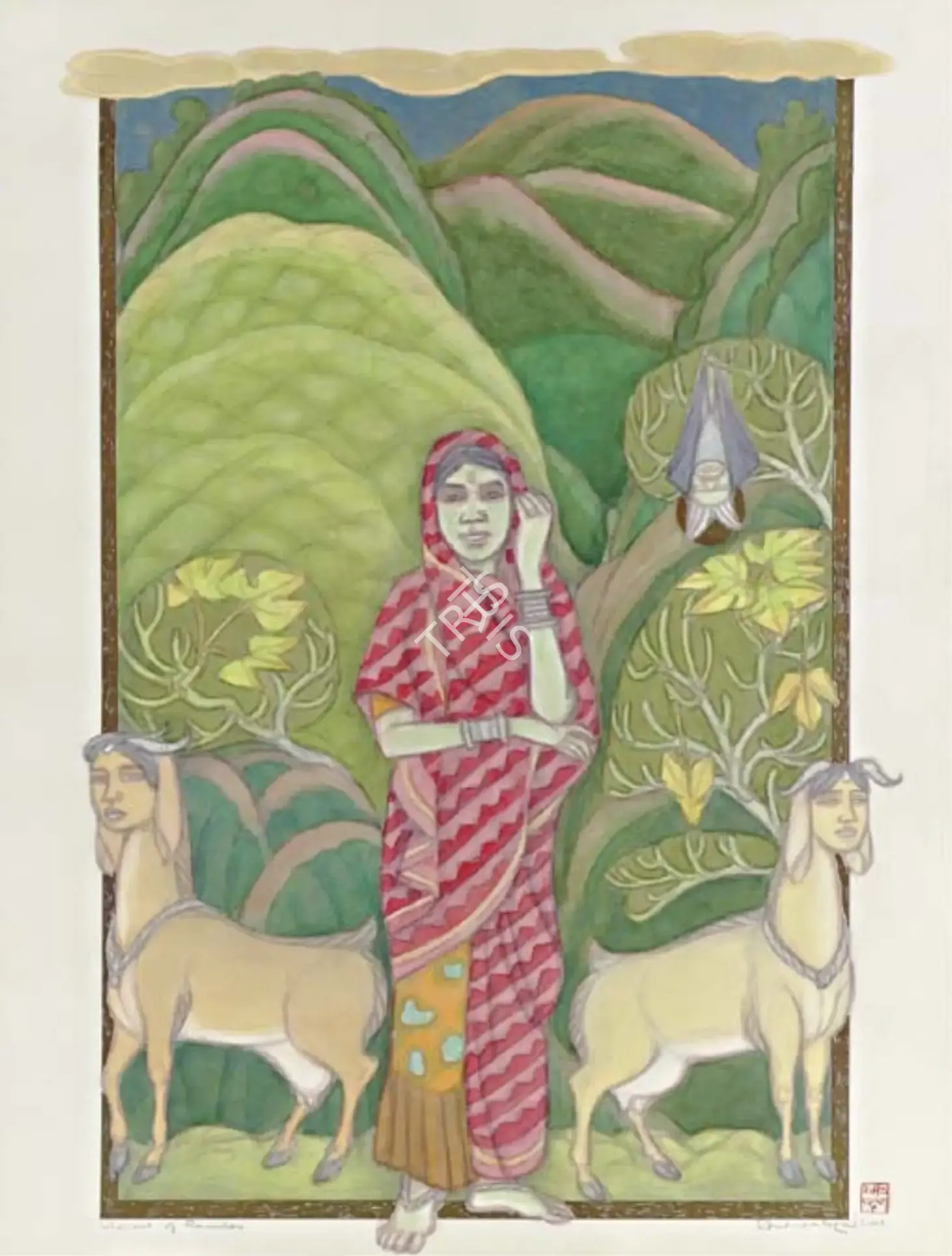A. Ramachandran (Artist), Visions Of Ramden, 2001, Painting