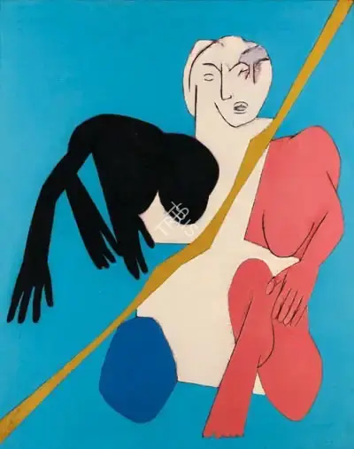 Tyeb Mehta (Artist), Diagonal Series, 1976, Painting