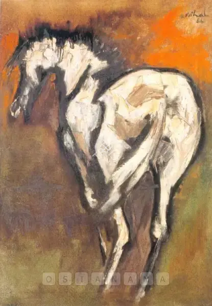 B. Vithal (Artist), Horse, 1966, Painting