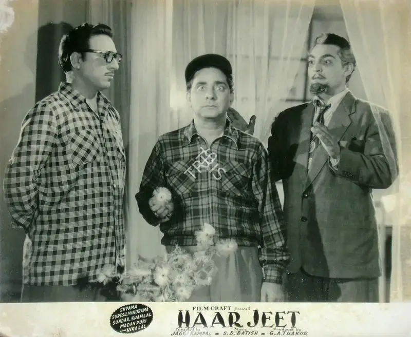 Jaggi Rampal (Director), Haar Jeet, 1954, Lobby Card