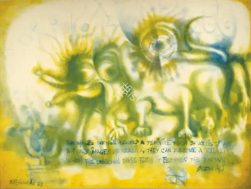 J. Sultan Ali (Artist), Gajendranath, 1989, Painting