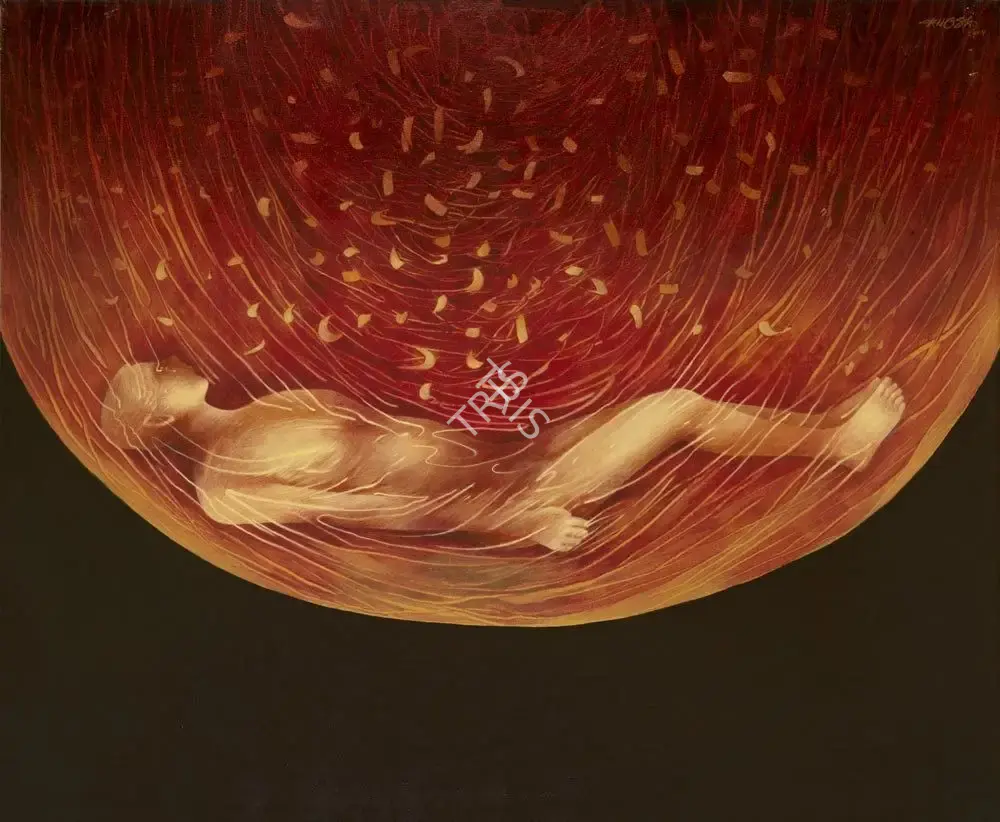 Khosa, K. (Artist). Deep Sleep State, 2004 | Painting, AG.Onl/26.06.21, 2021 · Asta Guru
