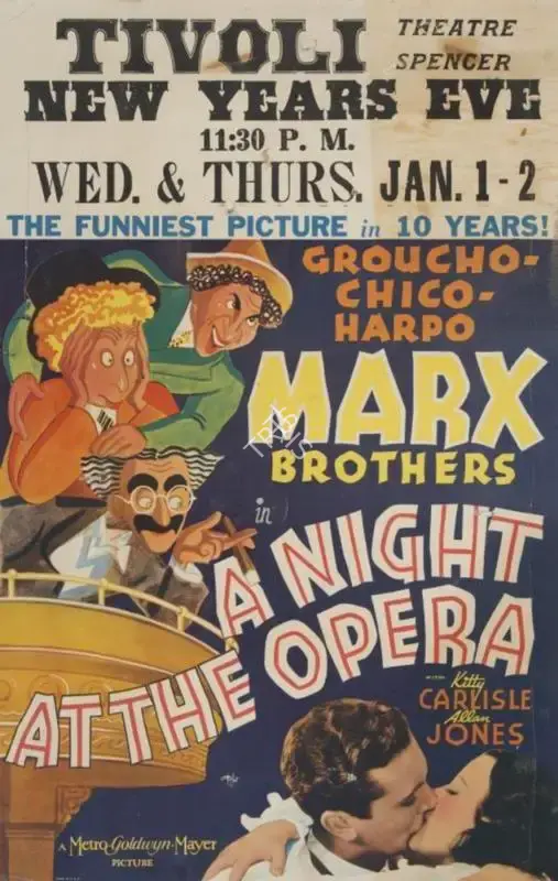 Irving Thalberg (Producer), A Night at the Opera, 1935, Window Card