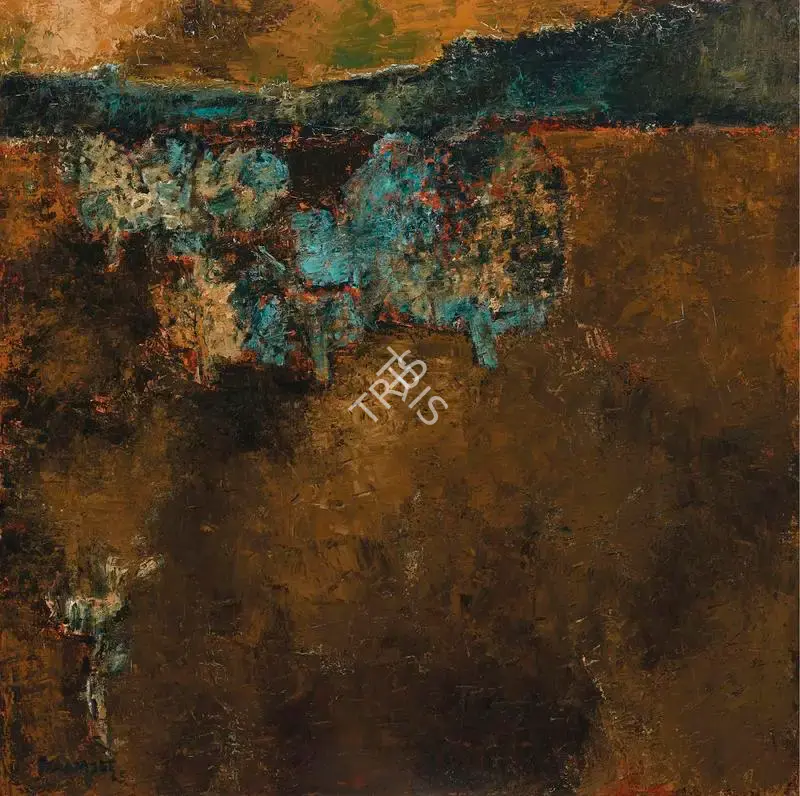 Akbar Padamsee (Artist), Untitled (Landscape), 1965, Painting