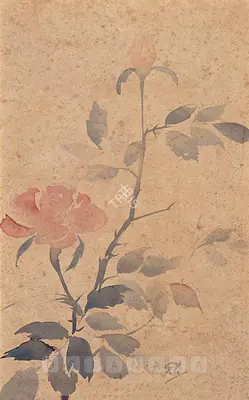 Gaganendranath Tagore (Artist), Rose, 1919, Painting