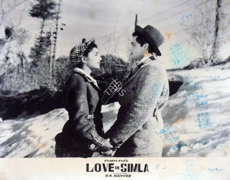 D.K. Dhuri (Cinematographer), Love In Simla, 1960, Lobby Card