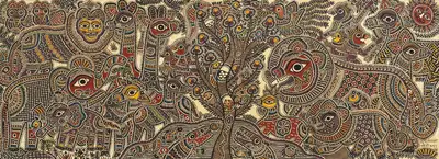 Moti Karn (Artist), Untitled (We are family), 2017, Painting