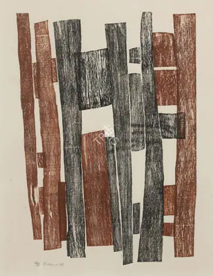 Zarina Hashmi (Artist), Untitled, 1968, Print