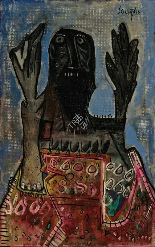 Souza, F.N. (Artist). Mad Prophet in New York, 1961 | Painting, Ch.NeY/23.03.22, 2022 · Christie's