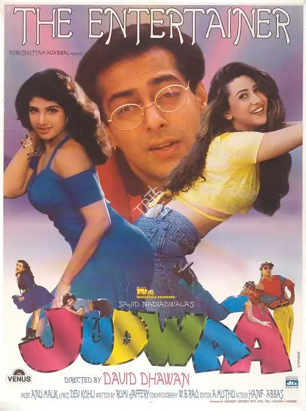 Sajid Nadiadwala (Producer), Judwaa, 1997, Full Sheet Poster