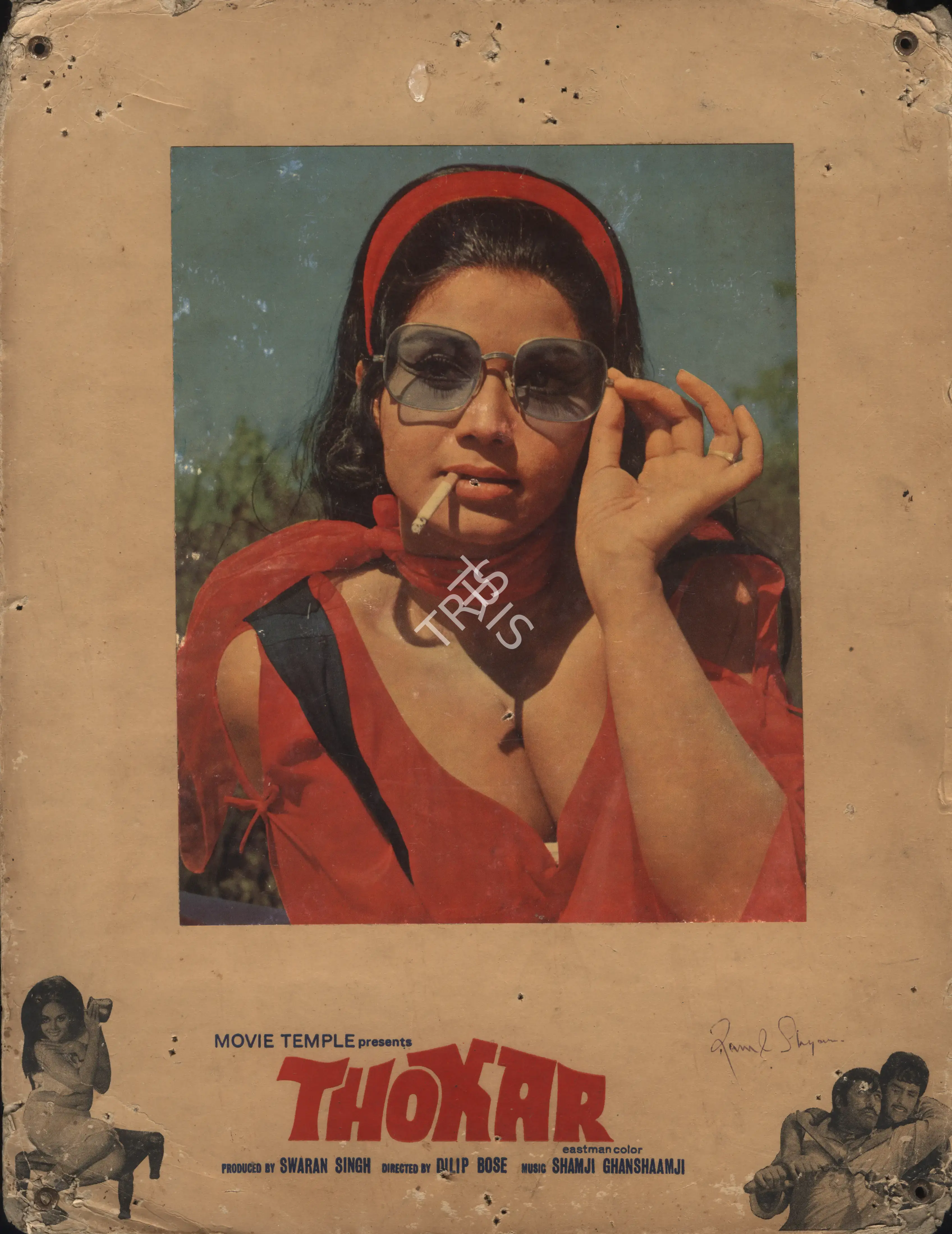 Swarn Singh (Producer), Thokar, 1974, Photographic Still Mounted on Lobby Card