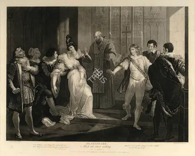 After William Hamilton (Artist), Much Ado About Nothing, 1790, Aquatint