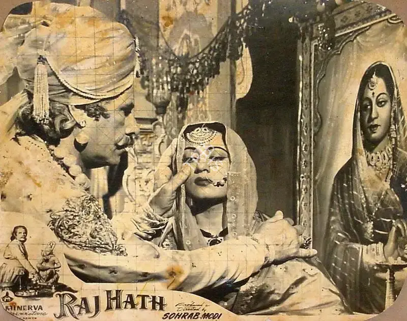 Sohrab Modi (Producer), Raj Hath, 1956, Lobby Card