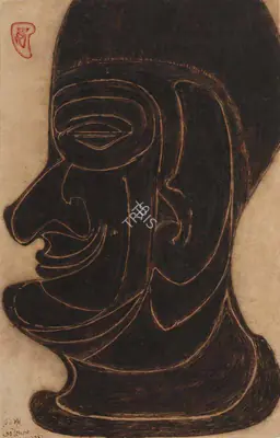 Rabindranath Tagore (Artist), Untitled, 1936, Painting