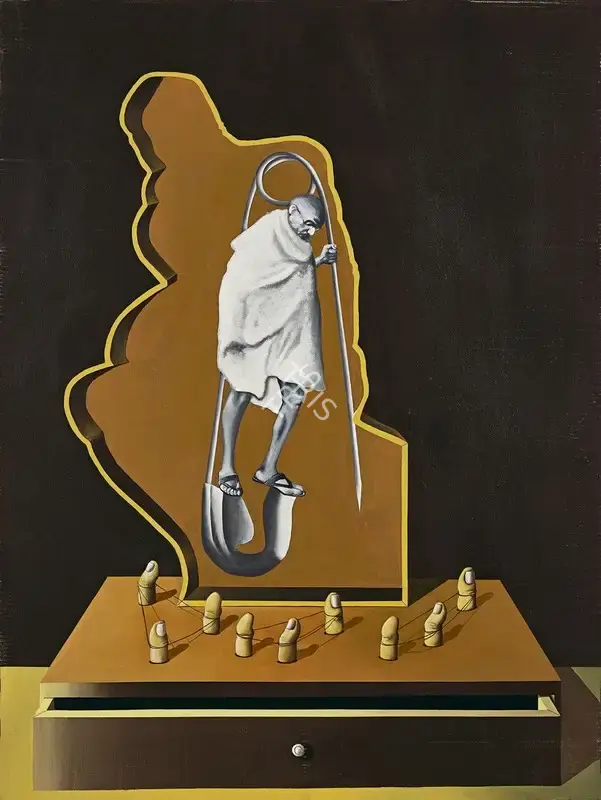 Debraj Goswami (Artist), Gandhipin, 2007, Painting