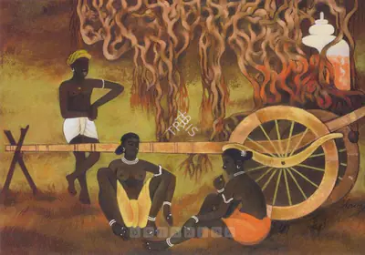 A.A. Raiba (Artist), Untitled, Painting