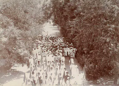 Studio Bourne & Shepherd (Photographic Studio), The Sagramji (Sangramji) High School Students, 1909, Antiquarian Photograph