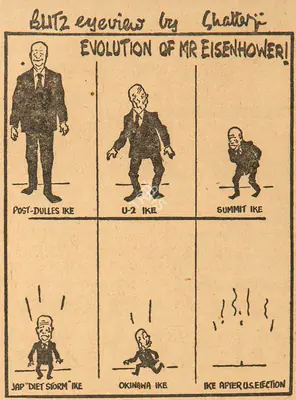 Basu Chatterjee (Cartoonist), Evolution of Mr Eisenhower !, 1960, Cartoons