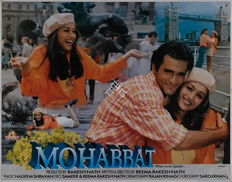 Rakesh Nath (Producer), Mohabbat, 1997, Lobby Card