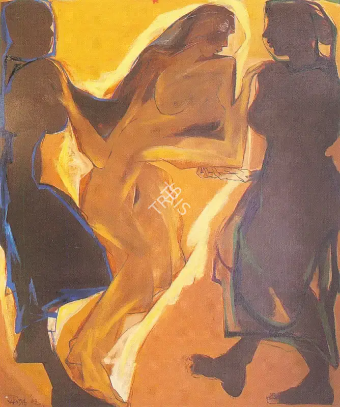Jatin Das (Artist), Working Women I, 1989, Painting