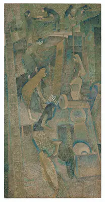 Bendre, N.S. (Artist). Untitled (Construction), 1987 | Painting, Ch.NeY/17.03.21, 2021 · Christie's