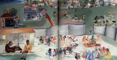 Khakhar, Bhupen P. (Artist). Yagnya or Marriage. Diptych: Oil  on Canvas, 2000 | Bhupen Khakhar 1934 - 2003, 2003 | Painting | FineArts | 00149799