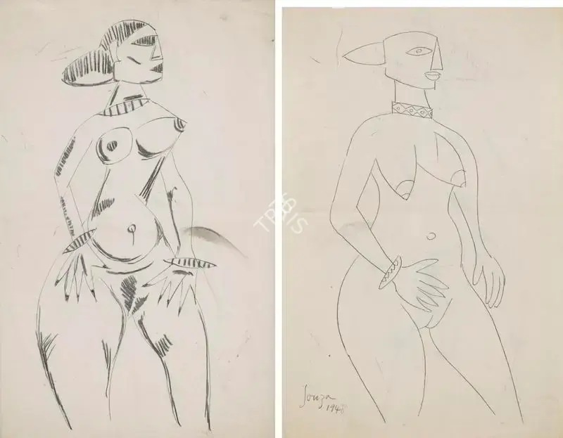 F.N. Souza (Artist), Untitled, 1948, Drawing