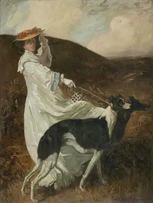 M.F. Pithawala (Artist), Diana of the Uplands, 1911, Painting