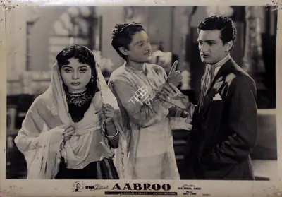 Khushi Mulvani (Producer), Aabroo, 1956, Lobby Card