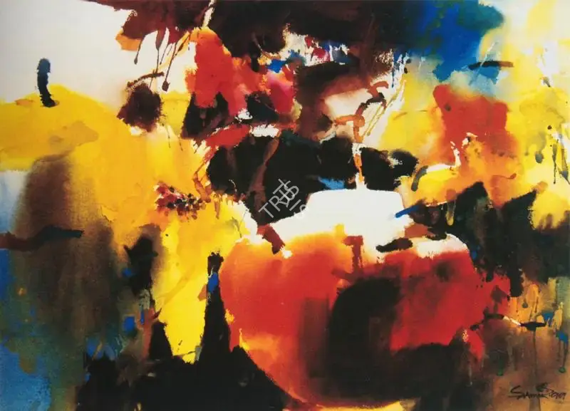 Samir Mondal (Artist), Flower vase, Painting