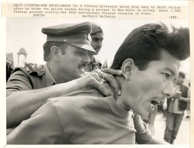 Sunil Malhotra (Photographer), Del01: Tibetan: New Delhi: March 10, 1989, Contemporary Photograph