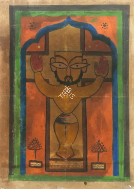 Jamini Roy (Artist), Crucification, Painting
