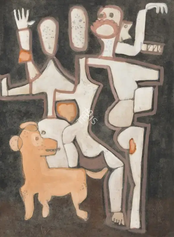 K.S. Kulkarni (Artist), Untitled, 1975, Painting