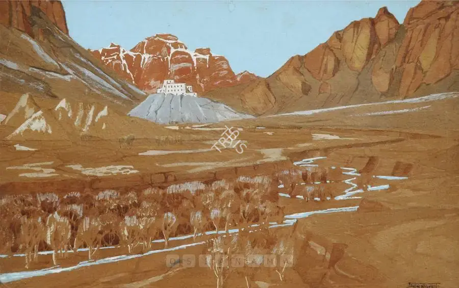 Serbjeet Singh (Artist), Gonpa Phyiang, 1950, Painting