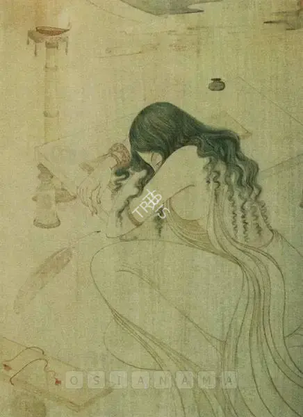A.K. Haldar (Artist), Maiden In Love, Painting