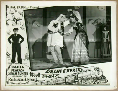 Balwant Bhatt (Director), Delhi Express, 1949, Lobby Card